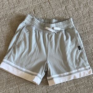 Abercrombie Kids Gray and White Cotton Shorts